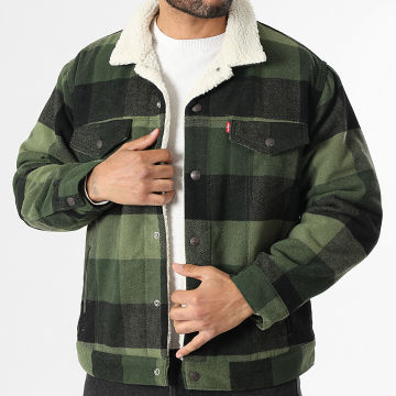 Levi's - Jacke Karo Schafsleder A6030 Grün