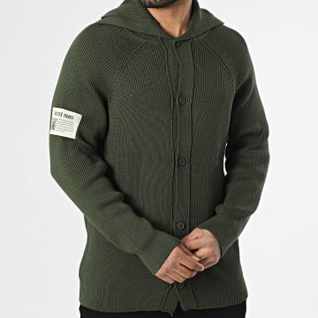 Riches Paris - Cardigan Con Bottoni 941 Verde Kaki