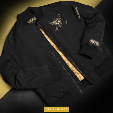 One Piece - Bomber Collector Mugiwara Back Noir Doré