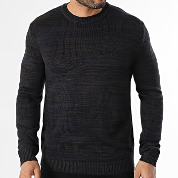 Only And Sons - Jersey Trak Negro Azul Marino Marrón