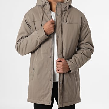 Only And Sons - Parka Con Capucha Larga Alexander Beige Oscuro