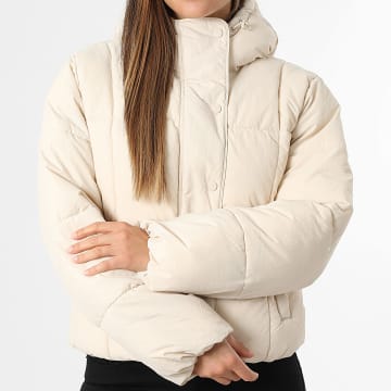 Only - Piumino con cappuccio Donna Wonder Beige