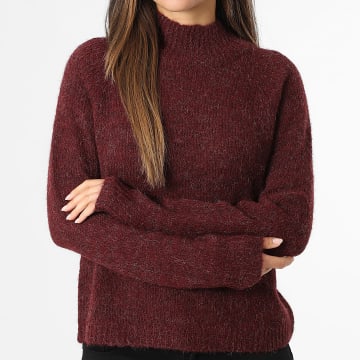 Only - Pull Col Montant Femme Zoey Life Bordeaux