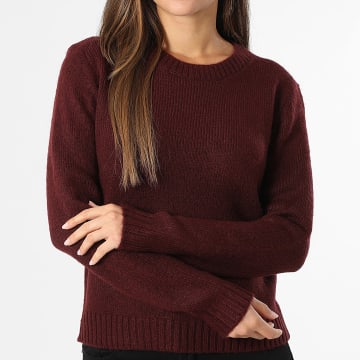Only - Maglione Donna Silja Bordeaux