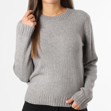 Only - Maglione Donna Silja Grigio Mélange