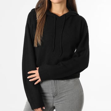 Only - Maglia con cappuccio Donna Rue Nero