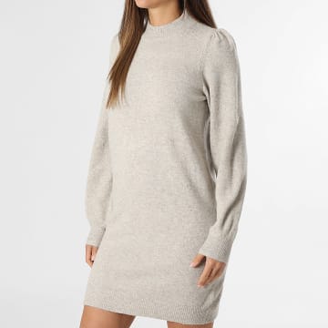 Only - Abito Felpa Donna Rue Beige Mélange