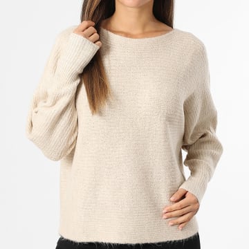 Only - Maglia Donna Daniella Beige
