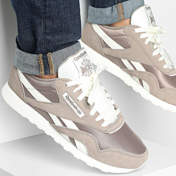 Reebok - 100230800 Grey Chalk Classic Nylon Sneakers