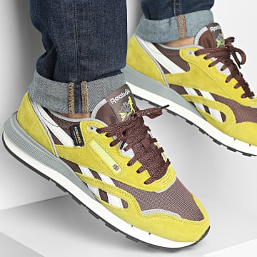 Reebok - Zapatillas Classic Nylon 89 100230503 Verde Marrón Gris