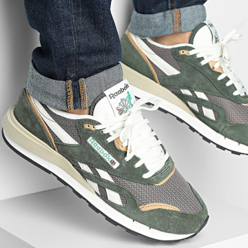 Reebok - Zapatillas Classic Nylon 89 100242204 Verde Gris Yeso