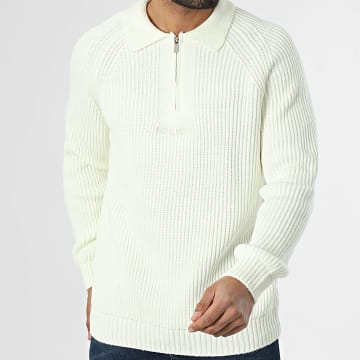 Riches Paris - V-hals Gecombineerde Trui 943 Licht Beige