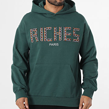 Riches Paris - Hoodie Capuchon 901 Donkergroen