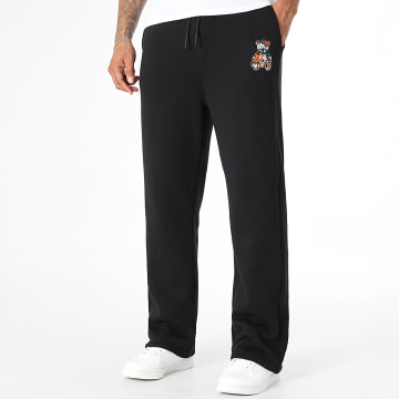 Teddy Yacht Club - Orange Black Art Series Wide Jogger Pants
