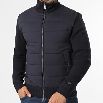 Tommy Hilfiger - Veste Zippée Mix Media 0774 Bleu Marine