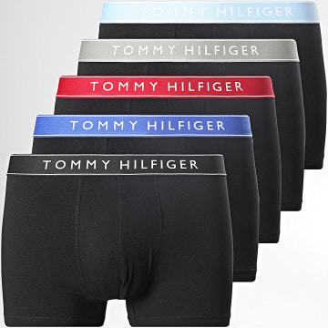 Tommy Hilfiger - Lot De 5 Boxers 3692 Noir Rouge Bleu Vert Kaki