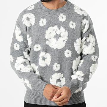 Uniplay - Jersey 667 Gris Jaspeado Blanco