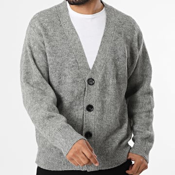 Uniplay - Cardigan Con Bottoni 686 Grigio Melangiato