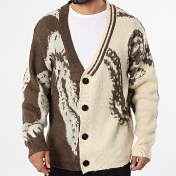 Uniplay - Cardigan Con Bottoni 681 Beige Marrone