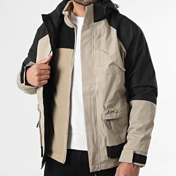 Uniplay - Parka con capucha 801 Beige Negro