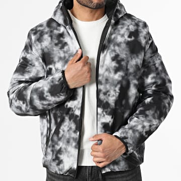 John H - Parka Capucha 12 Negro Gris