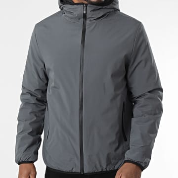 John H - Parka with Hood 15 Anthracite Gray