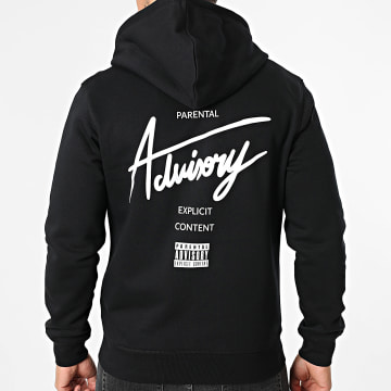 Parental Advisory - Sweat Zip Capuccio Small Logo Front Nero