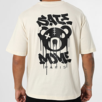 Sale Môme Paris - T-Shirt Orso Wild Club Beige Mélangé Nero