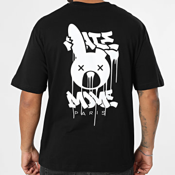 Sale Môme Paris - Tee Shirt Oversize Lapin Wild Club Noir Blanc