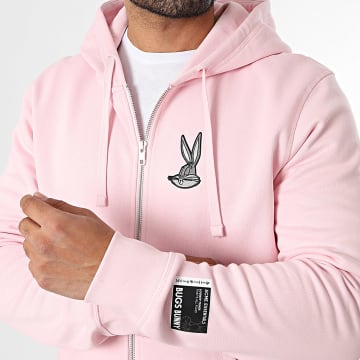 Looney Tunes - Sweat Zippé Capuche Patch Bugs Bunny Rose
