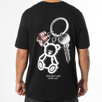 Teddy Yacht Club - T-shirt Oversize Grande Feeling Lucky Nero
