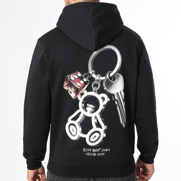 Teddy Yacht Club - Sweat Capuche Feeling Lucky Noir