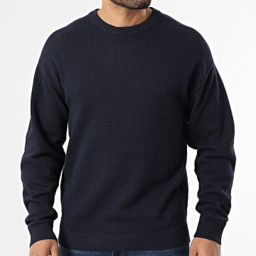 Jack And Jones - Pull Greene Structure Bleu Marine