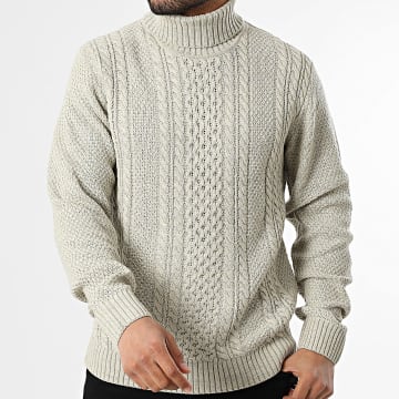 Jack And Jones - Pull Col Roulé Paul Beige
