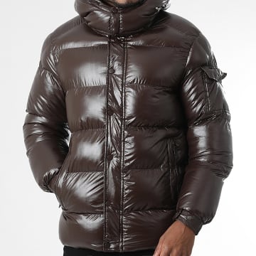 KZR - Piumino con cappuccio 190 Marrone