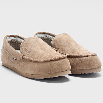 Tommy Hilfiger - Chaussons Suede Driver 5617 Desert Khaki