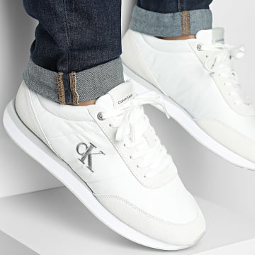 Calvin Klein - Essential Mix 1361 Triple Bright White Retro Runner Sneakers