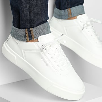 Calvin Klein - Sneaker Cupsole OXF Lace Up Leather 1452 Bianco Luminoso