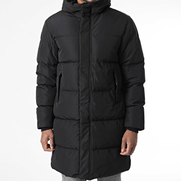 Frilivin - Plumífero con capucha larga Negro