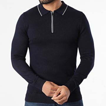 Frilivin - Jersey Cuello Zip 650 Azul Marino