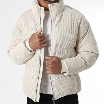 Frilivin - Plumífero acanalado P71 Beige