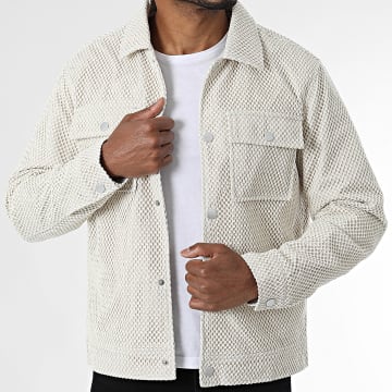 Frilivin - Chaqueta con cremallera texturizada G53 Beige