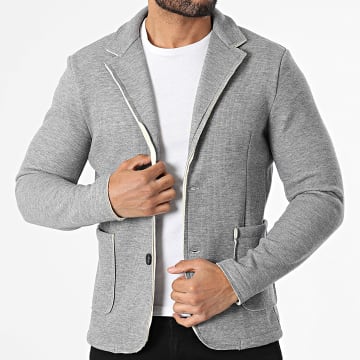 Frilivin - Chaqueta Blazer 203 Gris Jaspeado