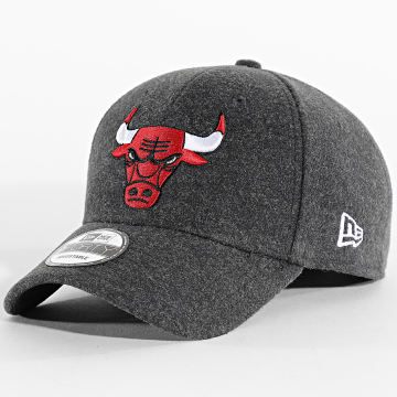 New Era - Gorra Melton Wool 9Forty Chicago Bulls 60758968 Gris Carbón Jaspeado
