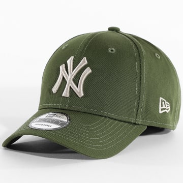 New Era - League Essential 9Forty NY 60759071 Groen Kaki