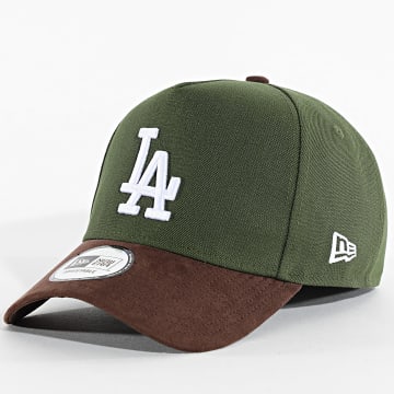 New Era - Casquette Suede Visor Eframe LA 60759009 Vert Marron