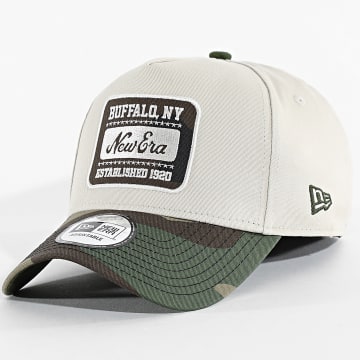 New Era - Casquette Camo Patch Eframe 60758981 Beige Vert Kaki Marron Camouflage