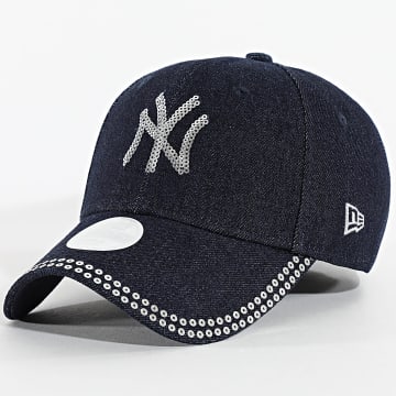 New Era - Gorra Mujer Lentejuelas 9Forty NY 60758945 Azul Brut Plateado