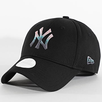 New Era - Gorra para mujer Metallic Logo 9Forty NY 60759078 Negro