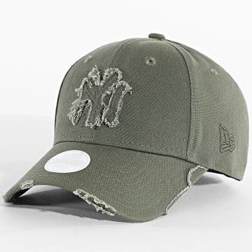 New Era - Dames Distressed 9Forty NY Casquette 60758944 Groen Kaki